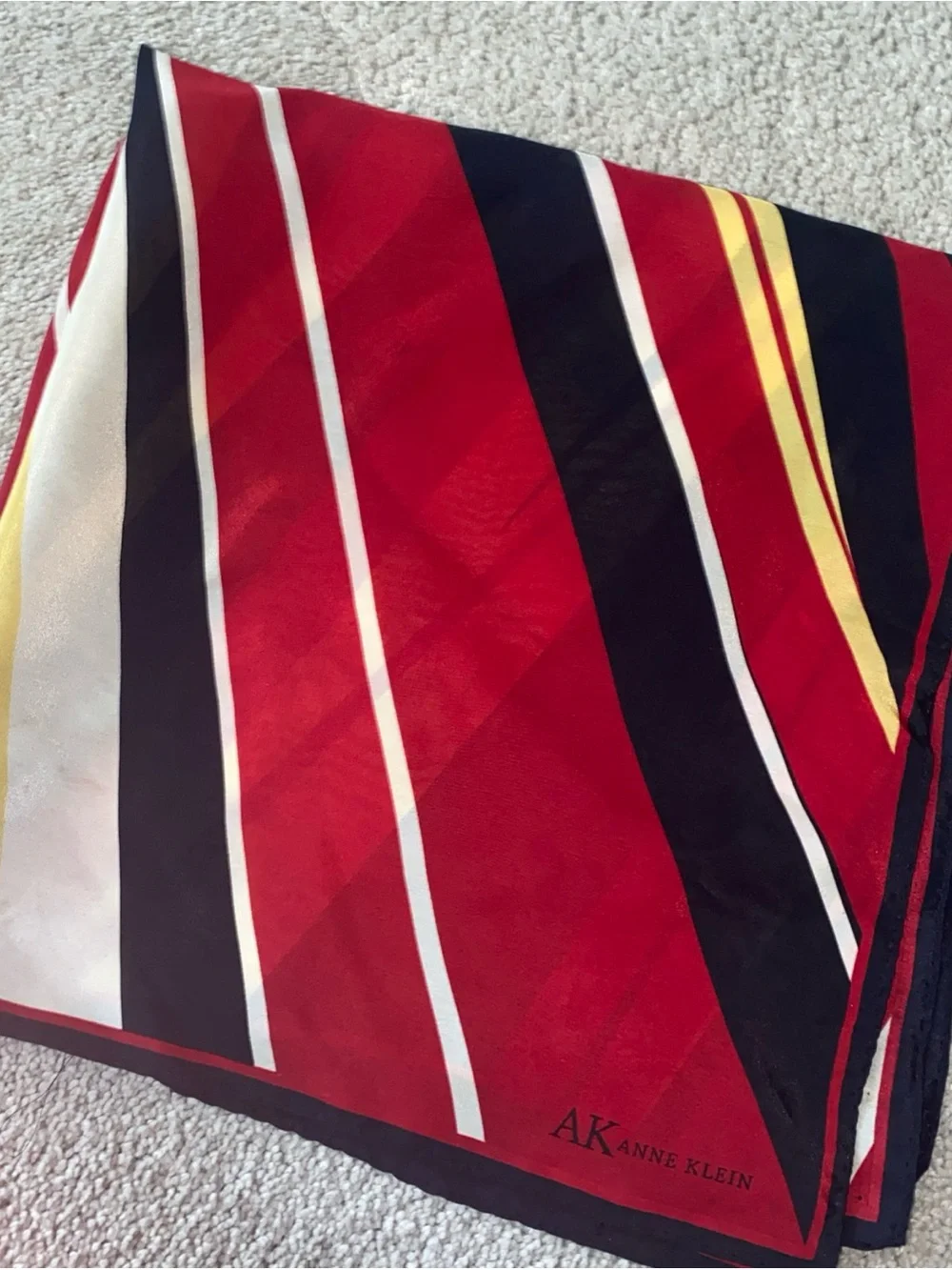 Anne Klein VTG Silk Scarf Multiple Colors